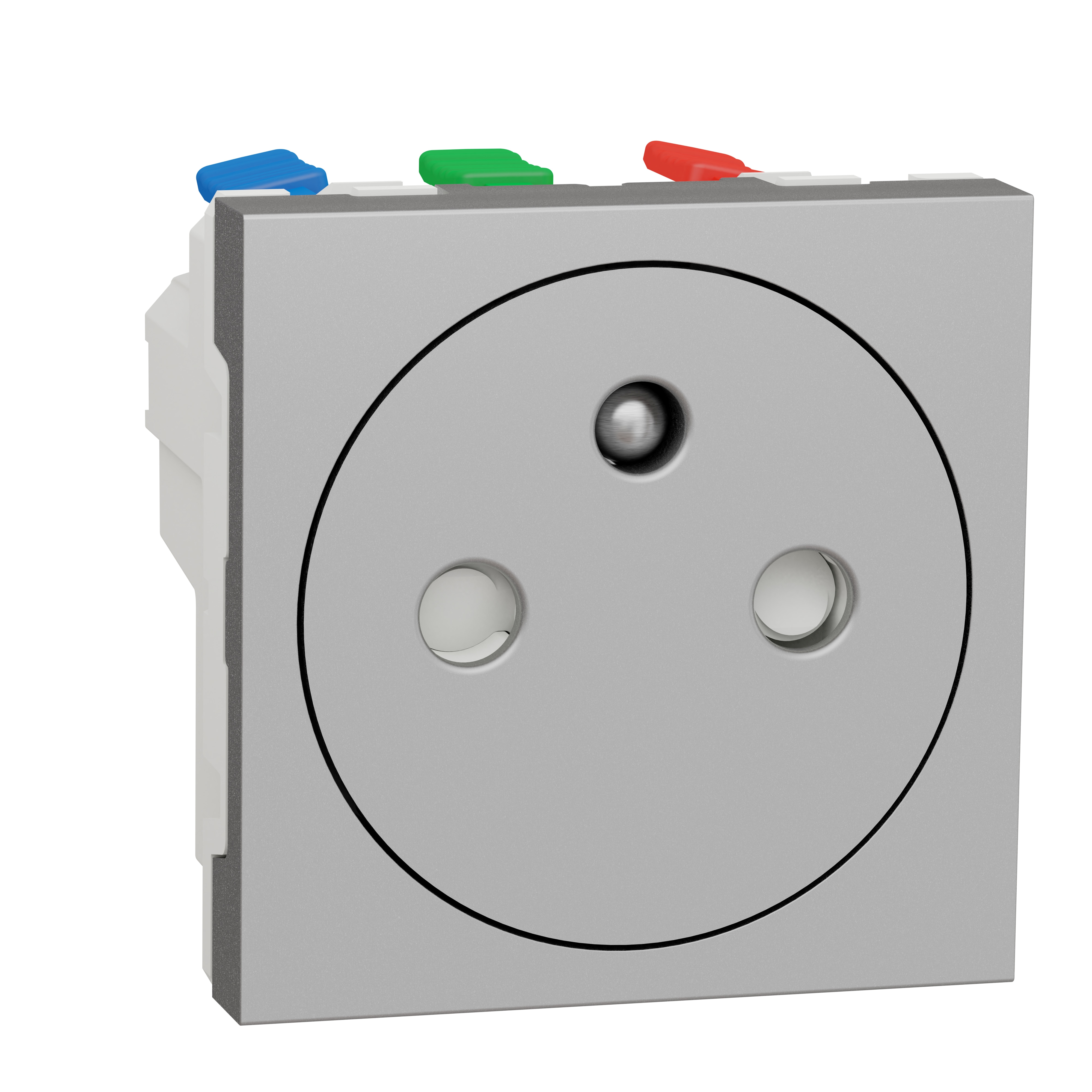 Unica - prise de courant 2p+t - 16a - 250vca - standard français - 90° - affleurant - raccordement r