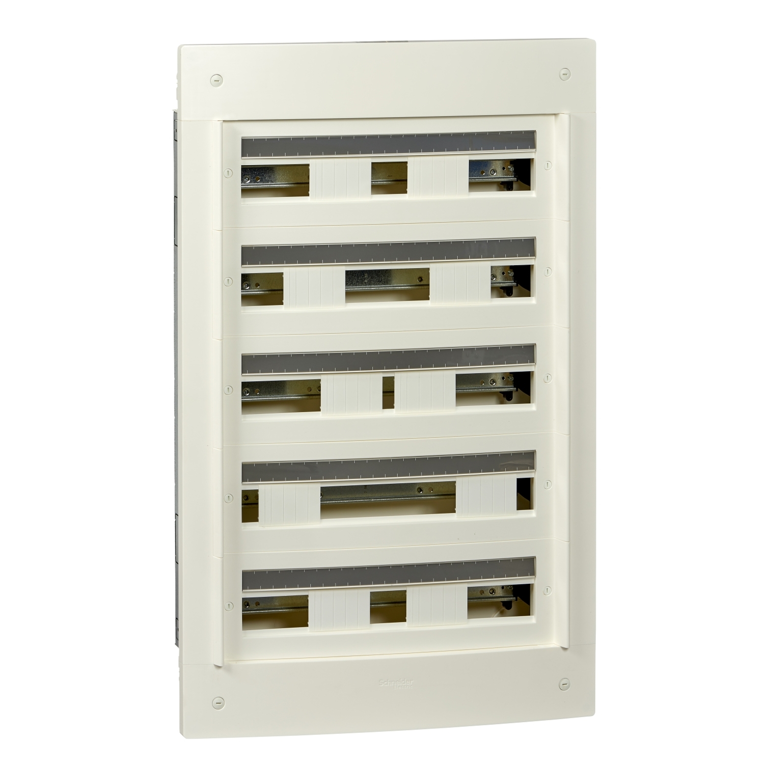 Pragma - coffret encastré 5 rangées 24 modules - 160a - sans porte - blanc
