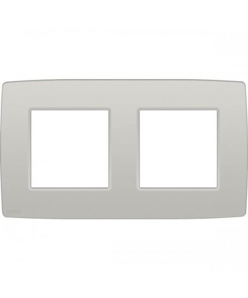 Double plaque de recouvrement de 71 mm dentraxe original light grey