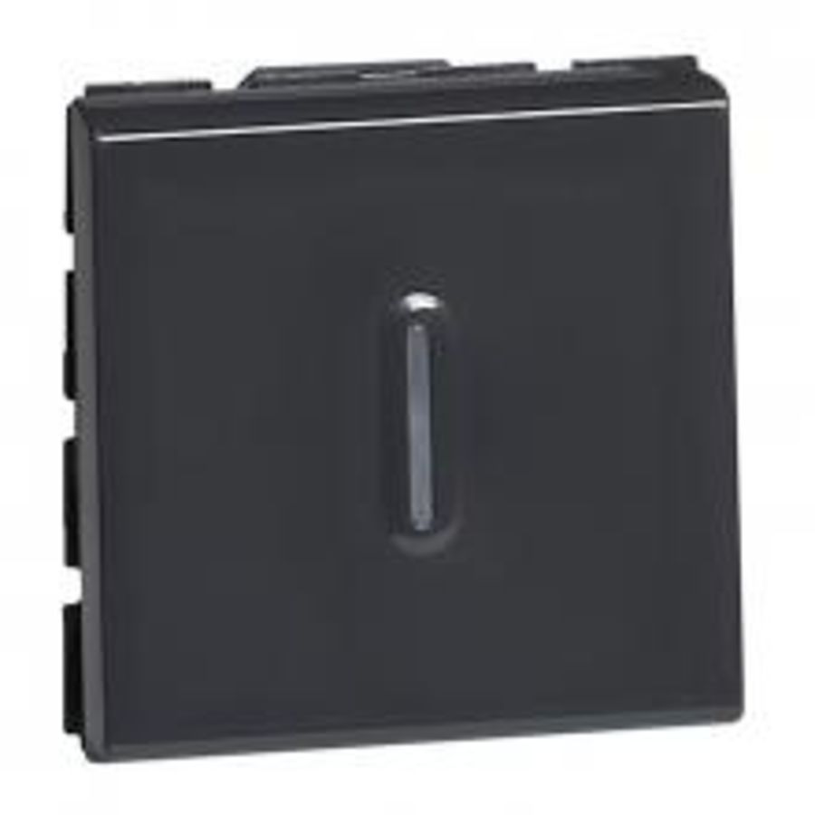 Interrupteur ou va-et-vient a voyant 10ax 250v mosaic 2 modu