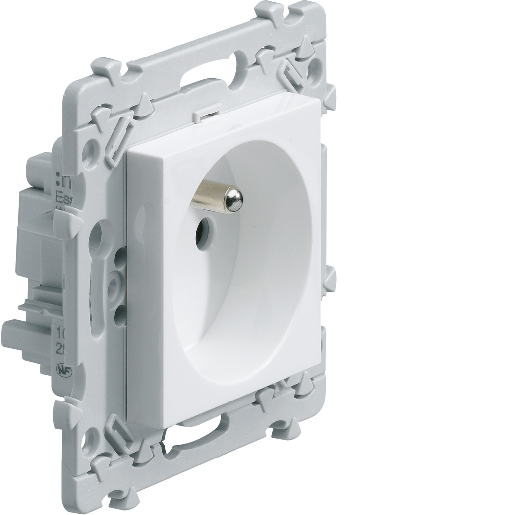 Prise de courant 2p+t essensya spéciale rénovation pure