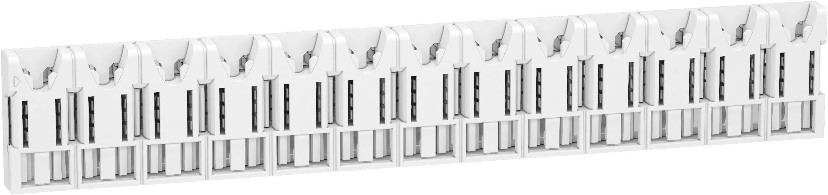 Resi9 xe - répartiteur sans connecteur - 1p+n - 13 modules de 18 mm - ie 63a 40°c - ue 230 v ca ph/n