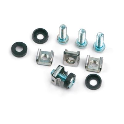 Jeux de 32 vis ecrous cage pour baie 19 pouces