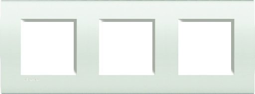Ll-plaque rectangul. 3X2 mod 71mm blanc