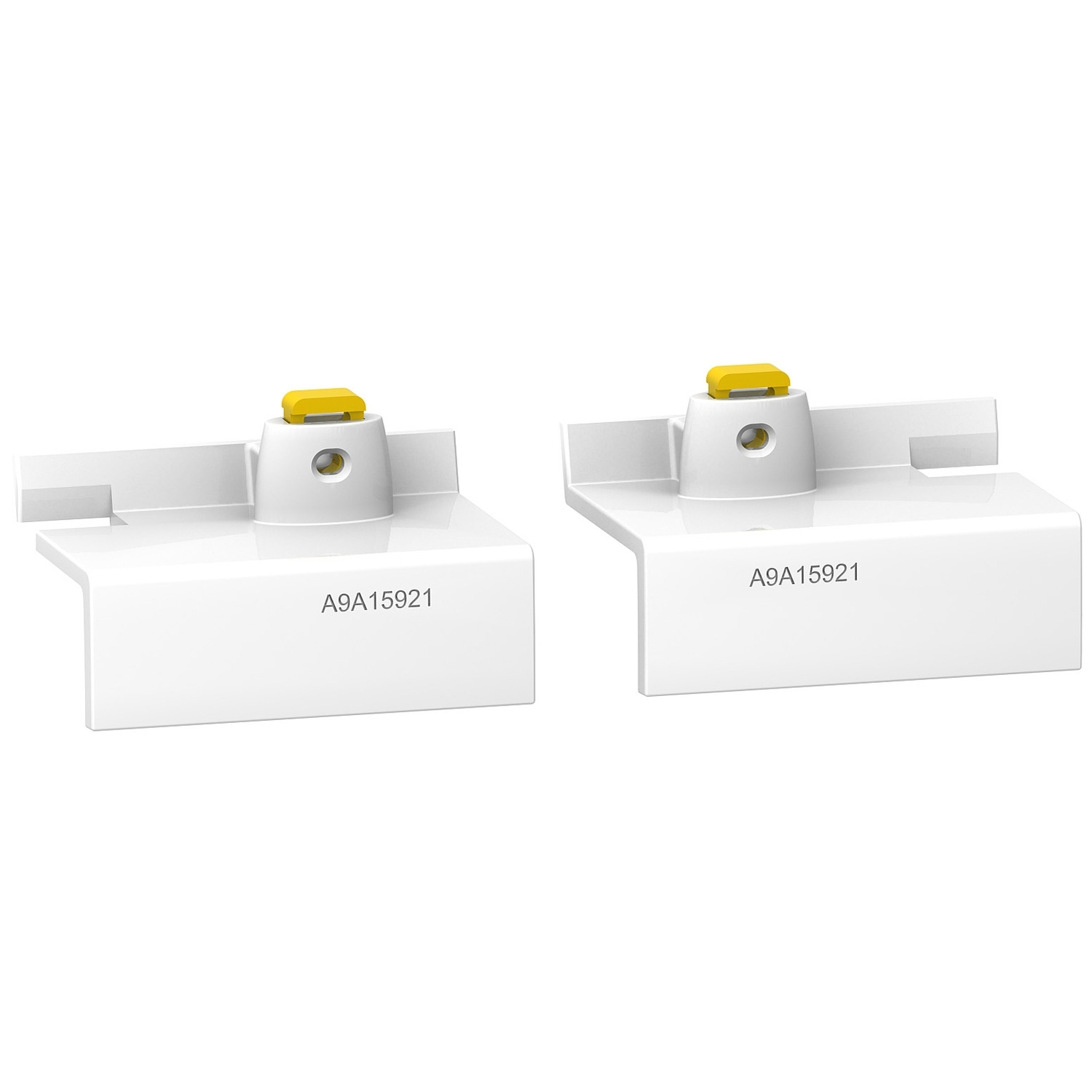 Acti9, 20 cache-vis plombables 3p et 4p 25a, lot de 10 amont et 10 aval