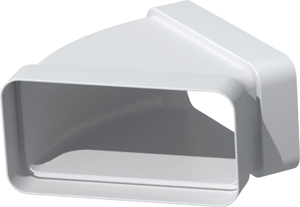 Coude 45° horizontal pvc rigide, rectangulaire 55 x 220 mm, gamme tubpla