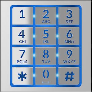 Façade pour module clavier contrôle d'accès