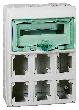 Kaedra - coffret - pour prises - 340 x 460 mm - 13 modules -