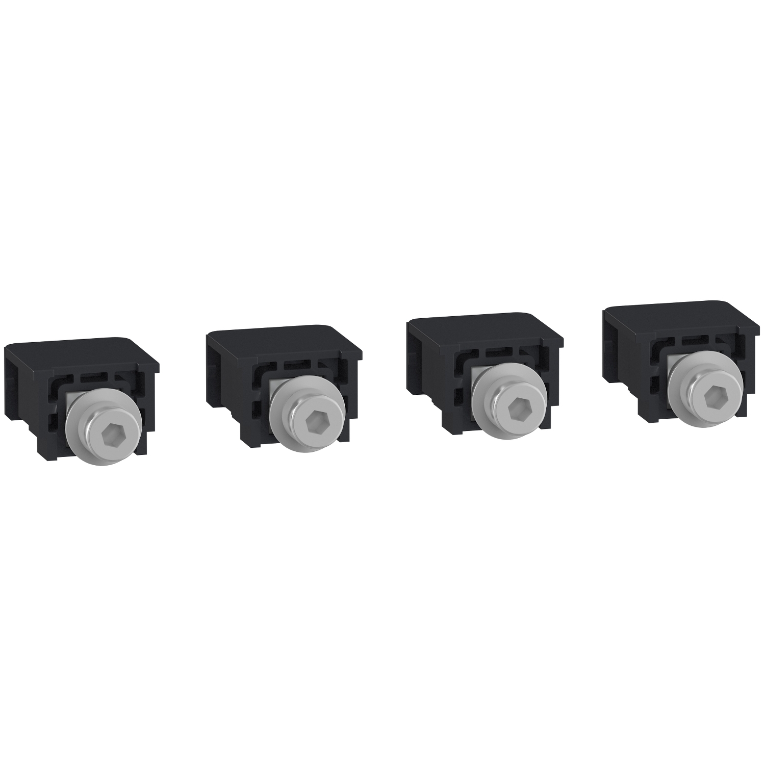 Compact nsxm - 4 connecteurs pour cosse et barre avec vis - filetage m6 - installation fixe - pour c