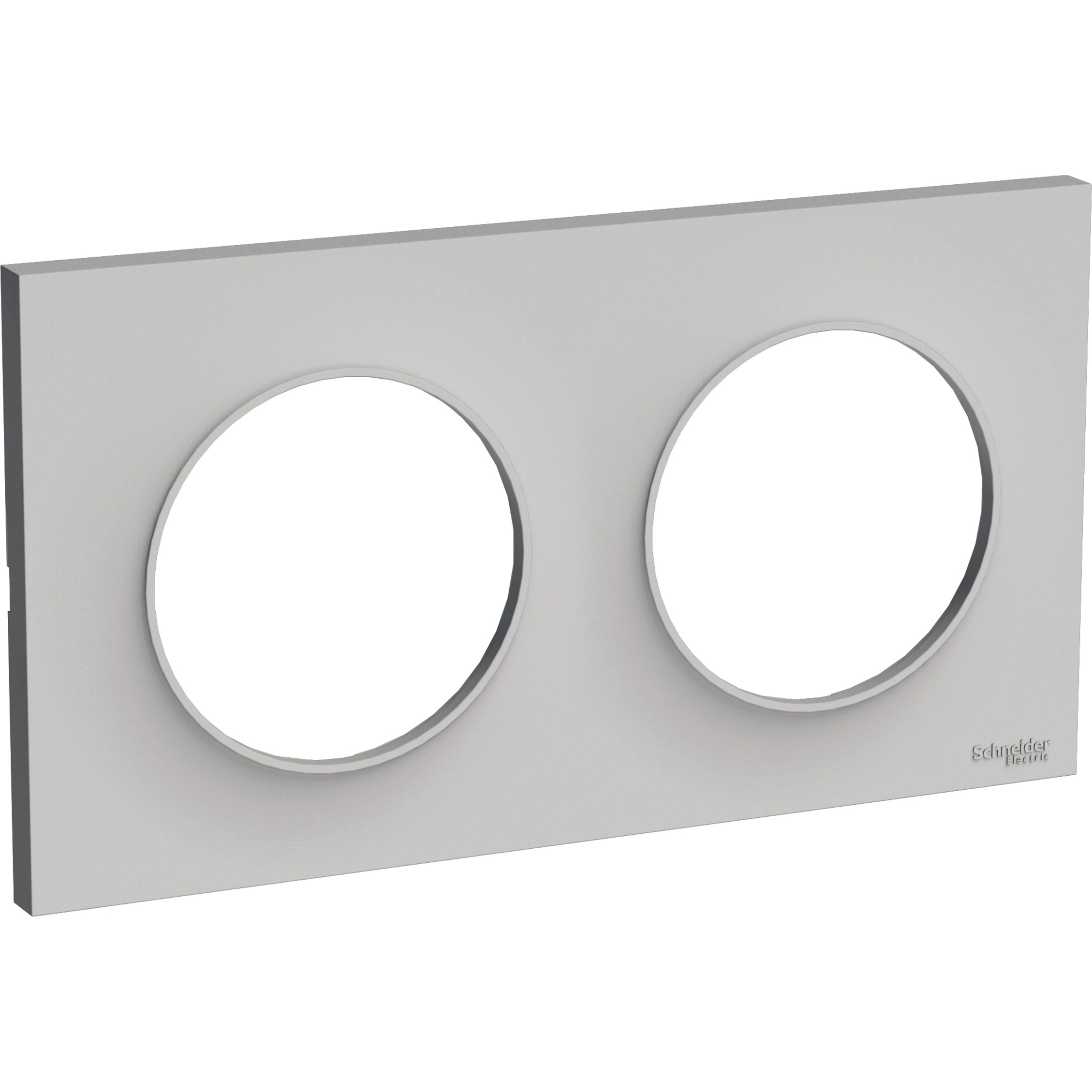 Odace - styl - plaque - pierre (pantone 429c) - 2 postes horizontal 71mm | 2 postes vertical 71mm - 