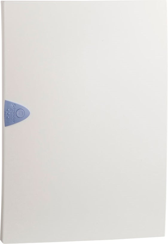 Resi9 - porte opaque - blanc ral 9003 - 2 rangées de 26 pas de 9 mm - l 247.5 - H 370.5 - P 27mm - t