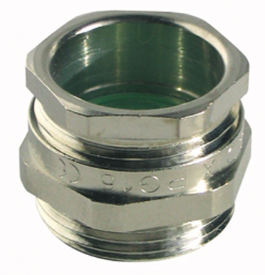 Presse-étoupe normadix + ecrou - pg 21 - n°09 - laiton nickelé - ip66 - plage température -5°c à +70