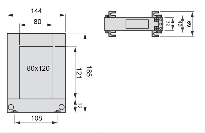 Transformateur d'intensité (ti), permet de convertir les valeurs des courants importants qui circule
