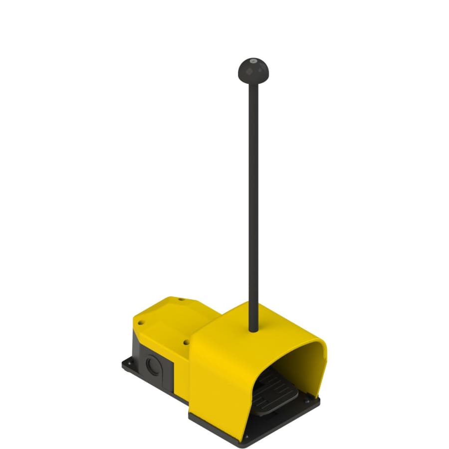 Interrupteur a pedale simple avec protection