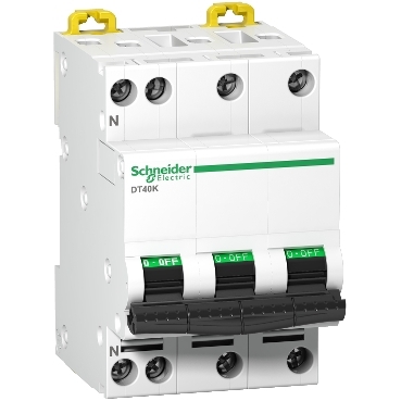 Prodis dt40k- disjoncteur - 3p+n - 25a - courbe c - 4,5 ka