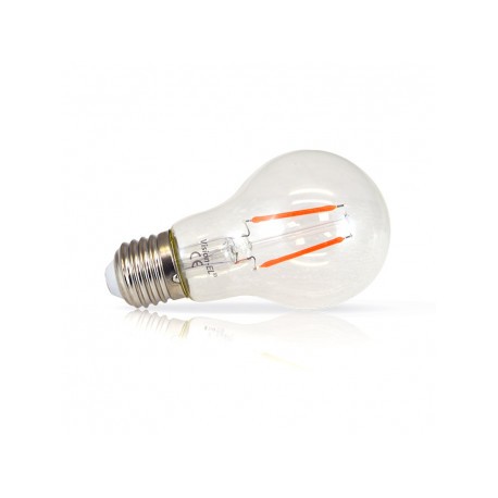 Ampoule led filament e27 - 2w - rouge - non dimmable