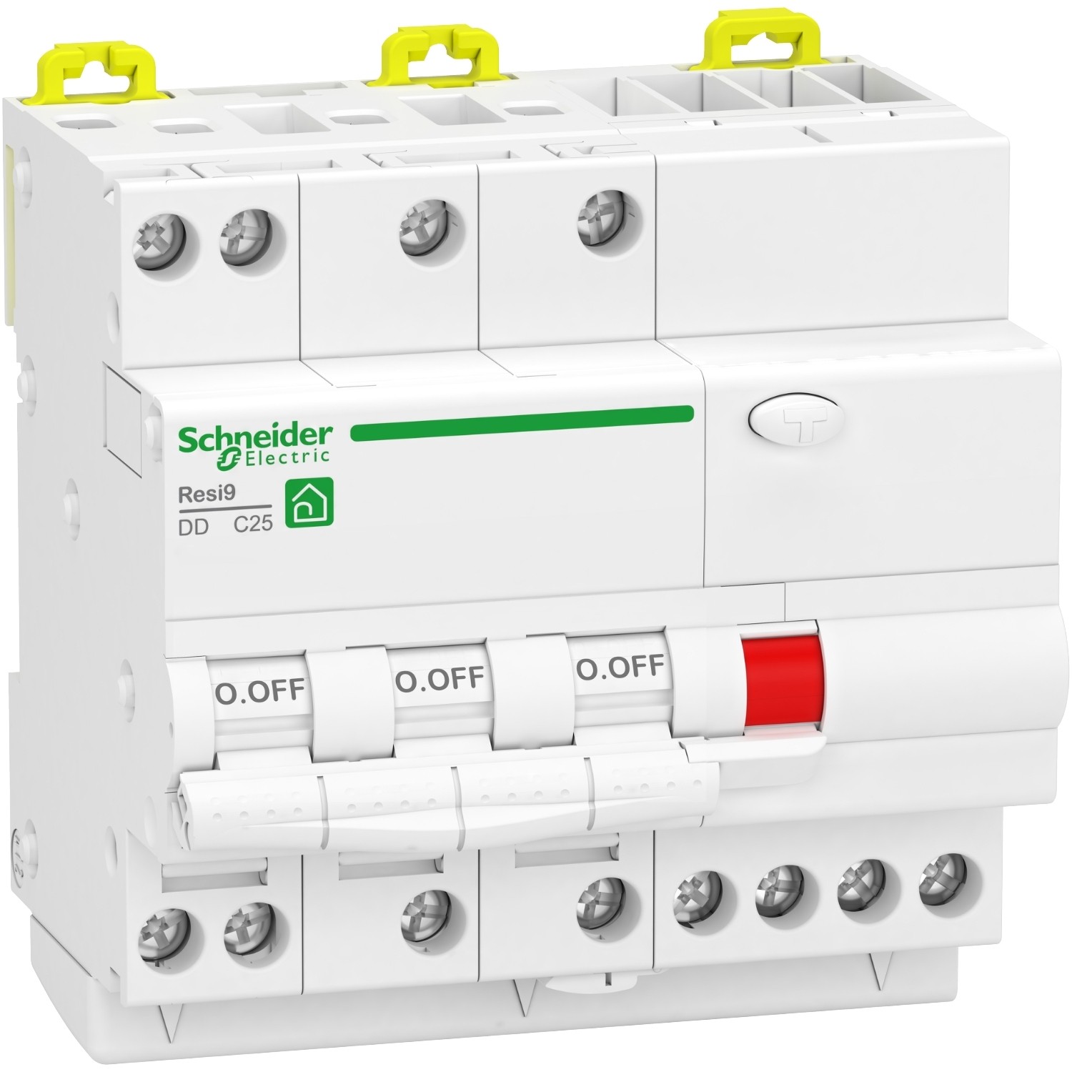 Resi9 - disjoncteur différentiel - 3p + n - 10a à 30°c conforme à en/iec 61008 - 230 v ca 50 hz - co