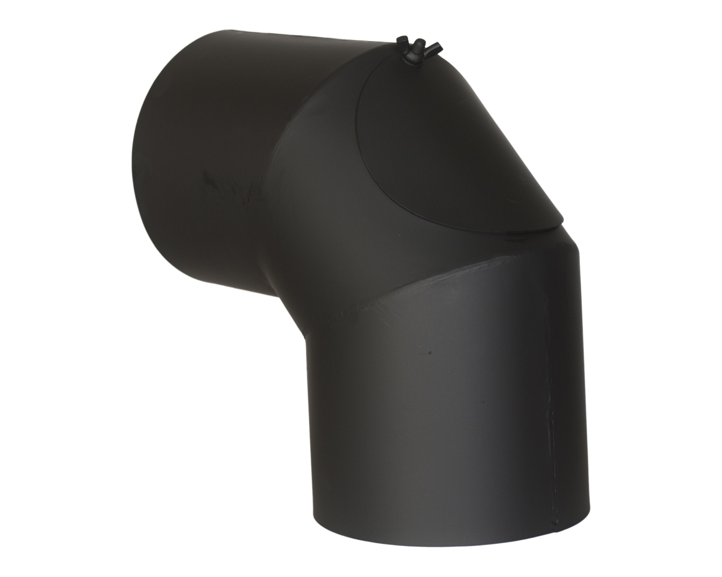 Coude raccord de fumisterie 90° avec trappe de ramonage - bruno