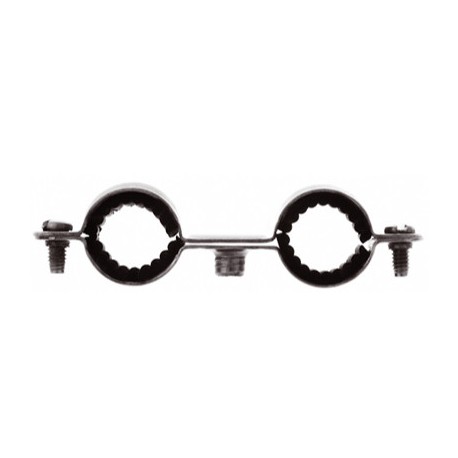 Lot de 10 colliers double - isophonique - cdi 12 - tuyauterie