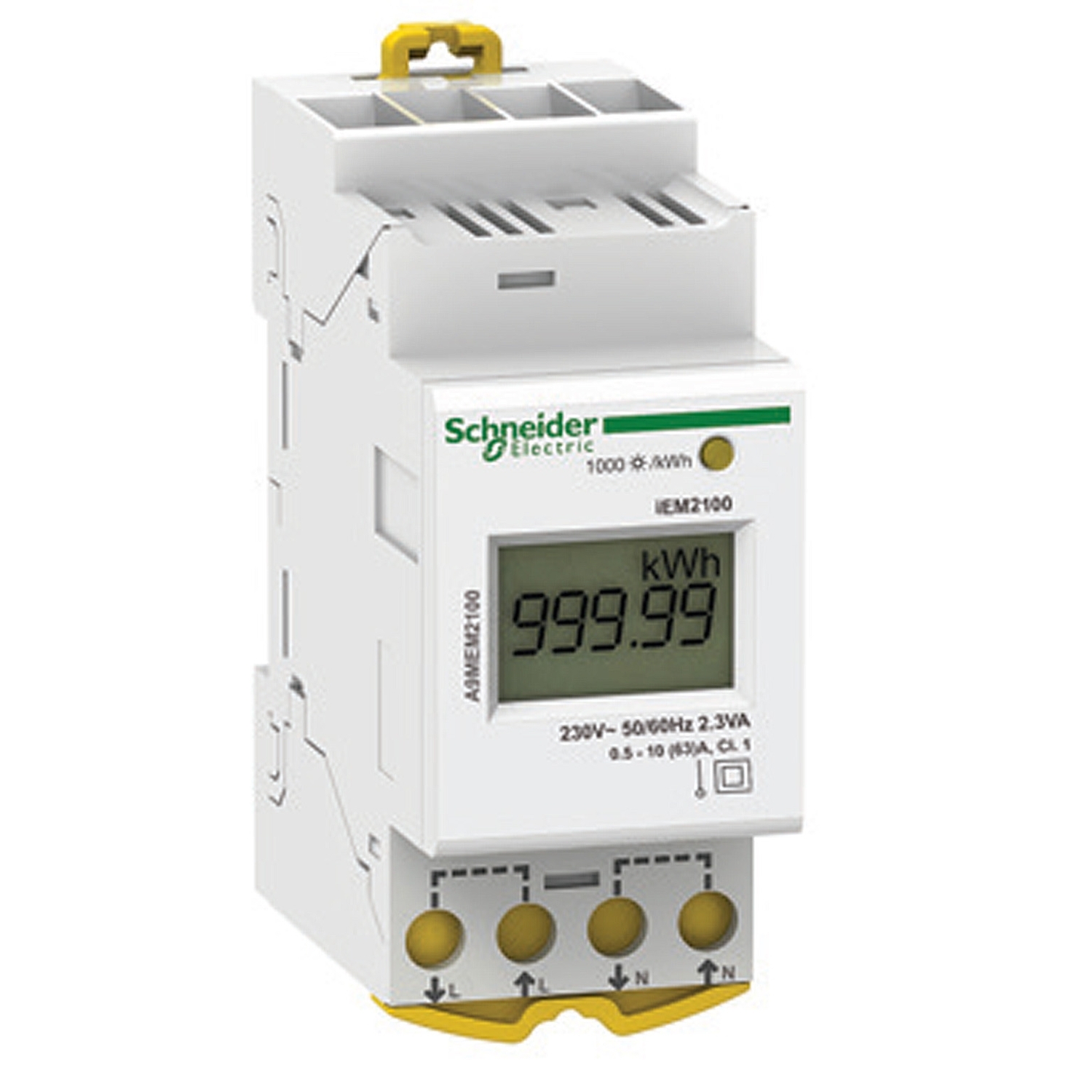 Acti9 iem - compteur d'energie modulaire monophasé - 230v - 63a