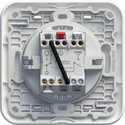 Ovalis - interrupteur pour volet-roulant - verrouillage méca entre haut et bas-mécanisme avec une pl