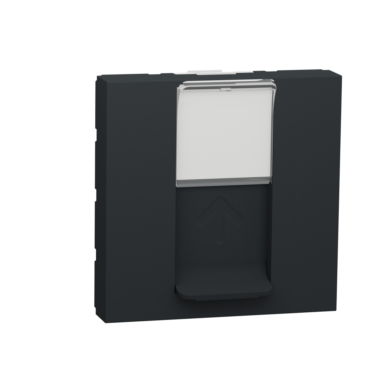 Unica - prise rj45 simple - cat 6 stp - 2 mod - anthracite - méca seul.nu341754