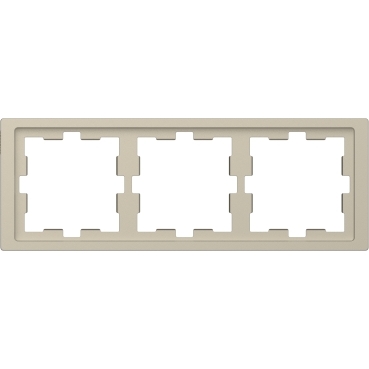 Cadre de finition d-life mtn4030-6533 blanc sable 3 postes