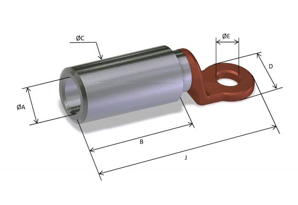 Cosse alu-cuivre 300mm²