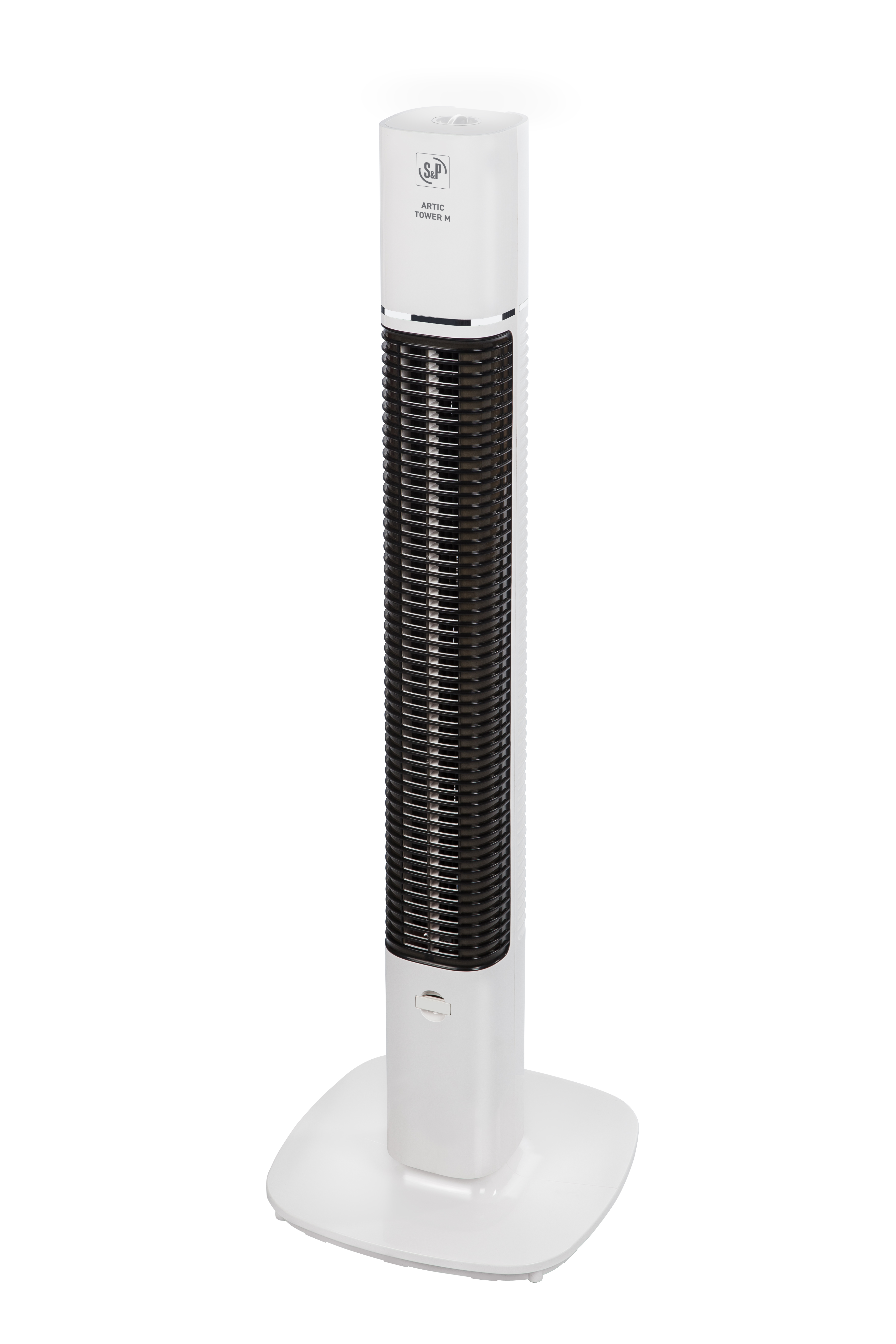 Tour de ventilation 3 vitesses. Colonne oscillante. Boutons de commande sur tête de colonne. Vitesse