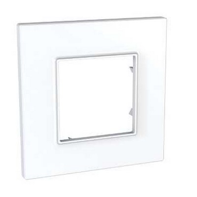 Altira - plaque icône 1 poste - blanc polaire