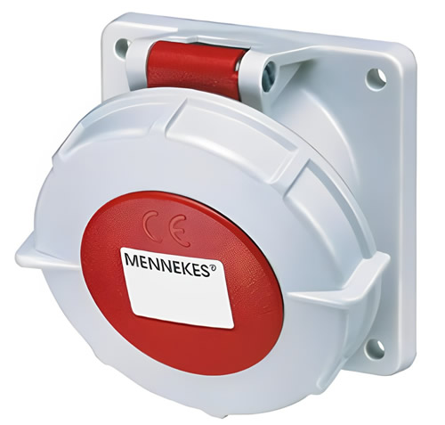 Socle de prise s-e 85x85mm 32a 5p 400v incl. Ip67