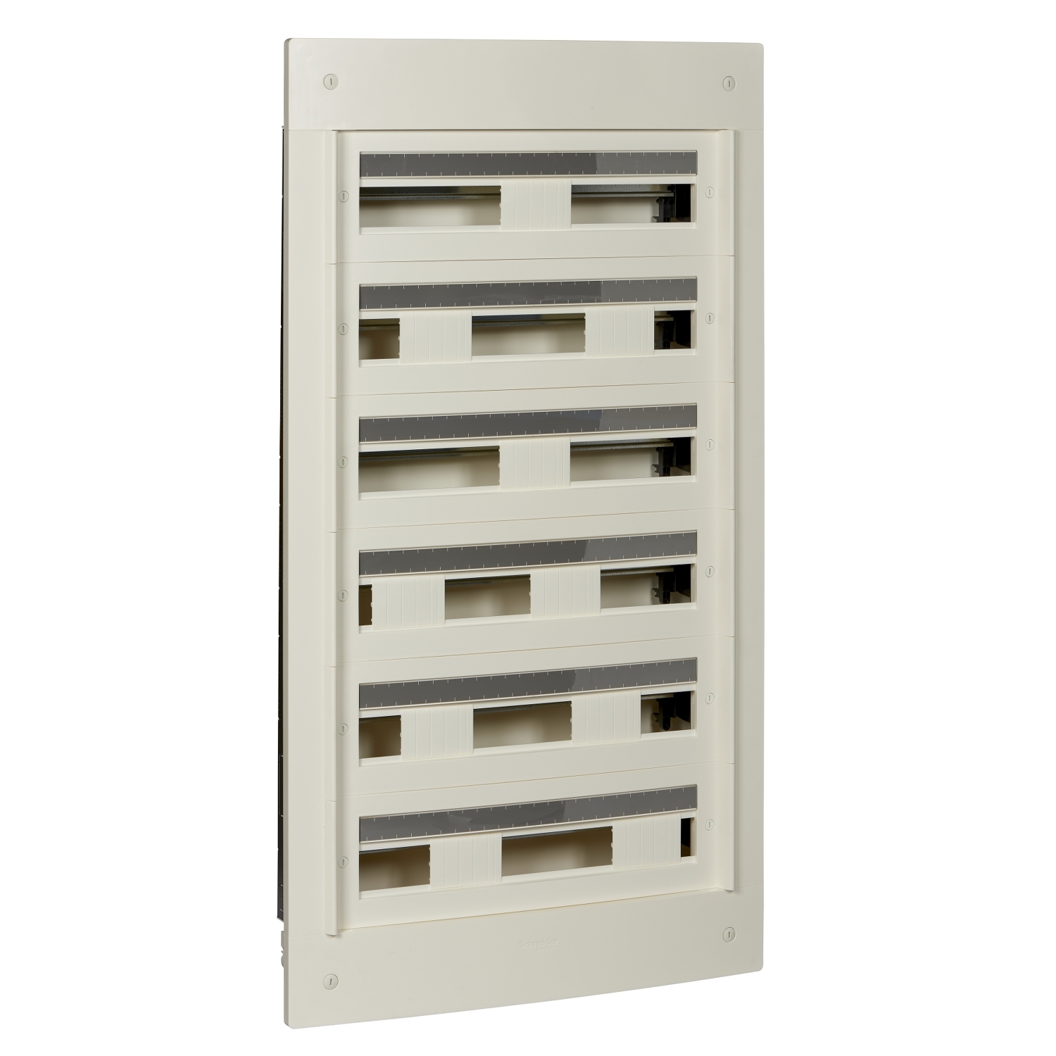 Pragma - coffret encastré 6 rangées 24 modules - 160a - sans porte - blanc