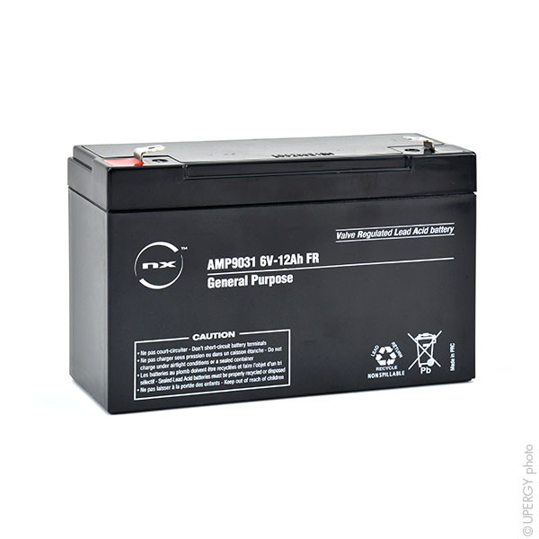 Batterie plomb agm s 6v-12ah fr 6v 12ah t2