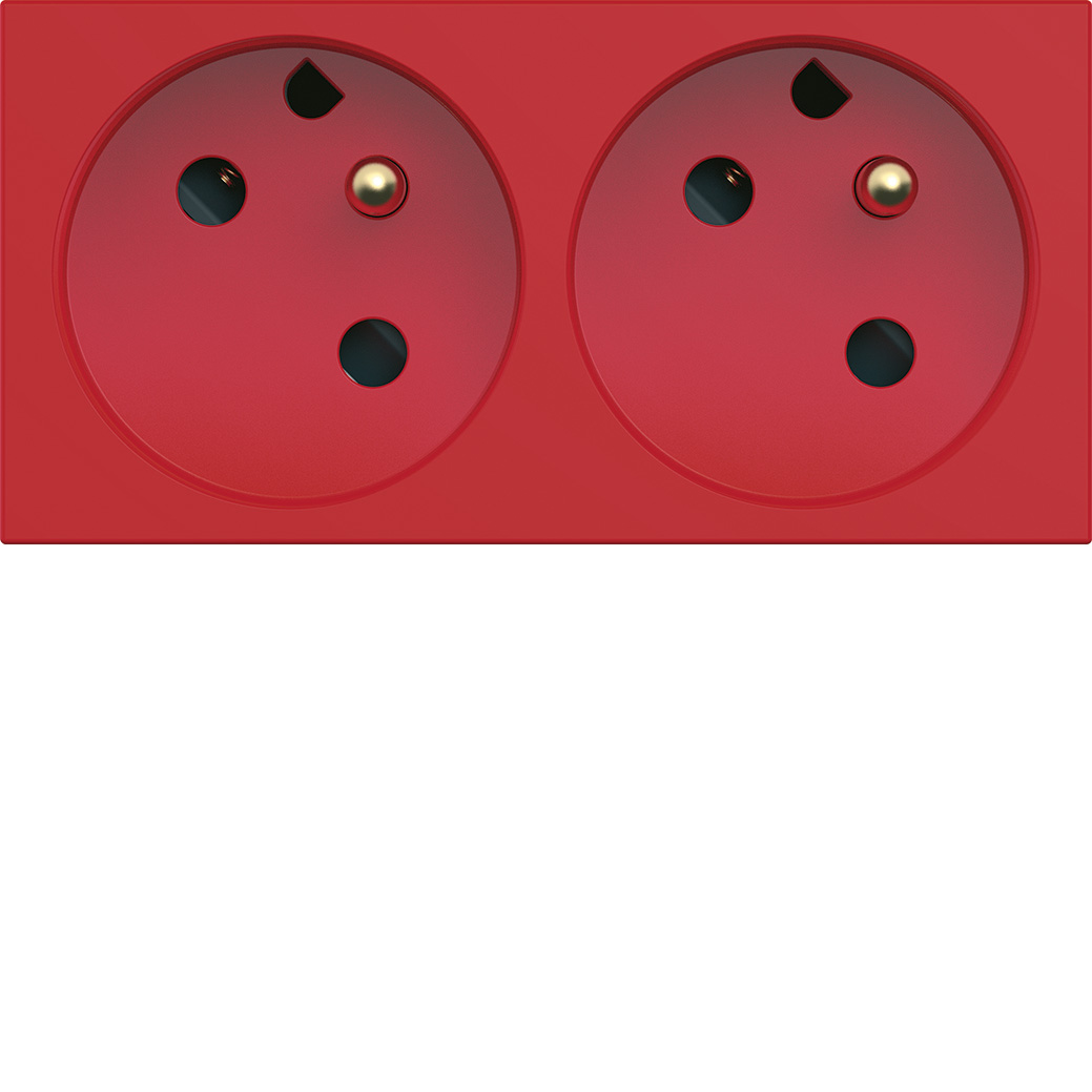 Gallery 2xpc+t goulotte rouge