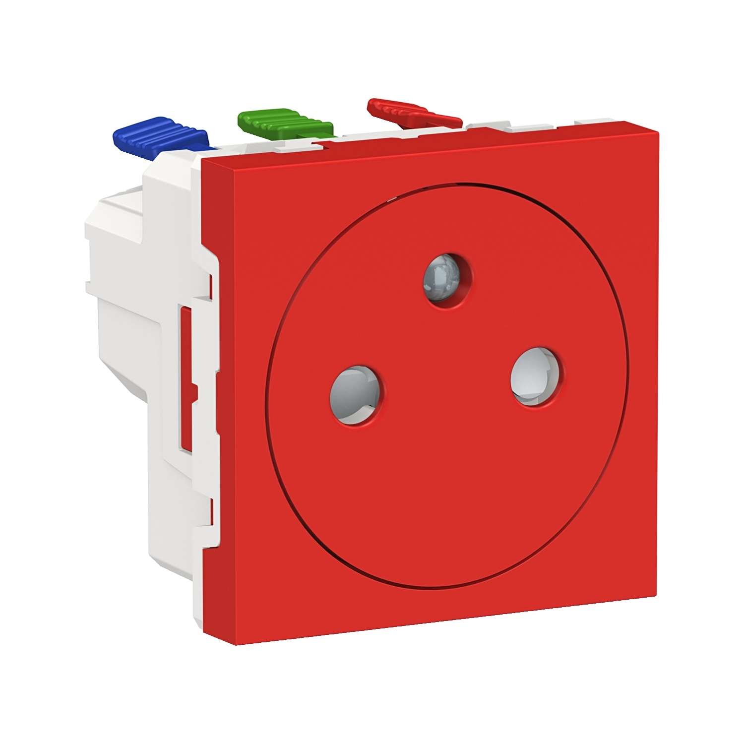 Unica - prise de courant 2p+t - 16a - 250vca - standard français - 90° - affleurant - raccordement r