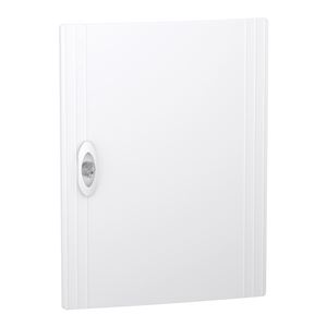 Prismaset xs - porte pleine ral9003 pour coffret encastré 2 rangées 13 modules