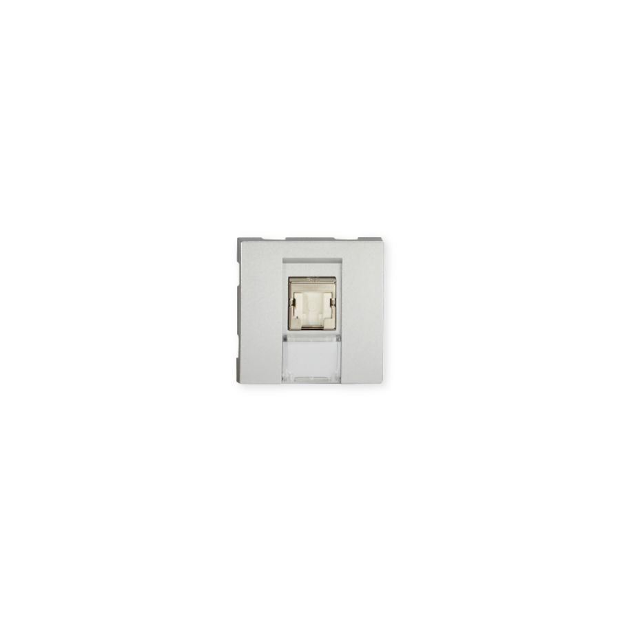 Prise tercia rj45 catégorie 6 ftp 2 modules alucolor ral9006