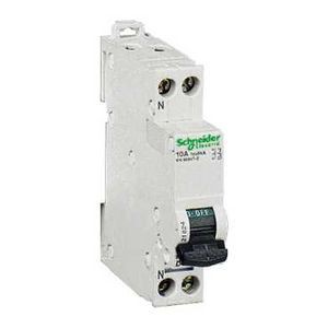 Disjoncteur unipolaire avec neutre dt40n c 16a courbe c 10ka schneider electric
