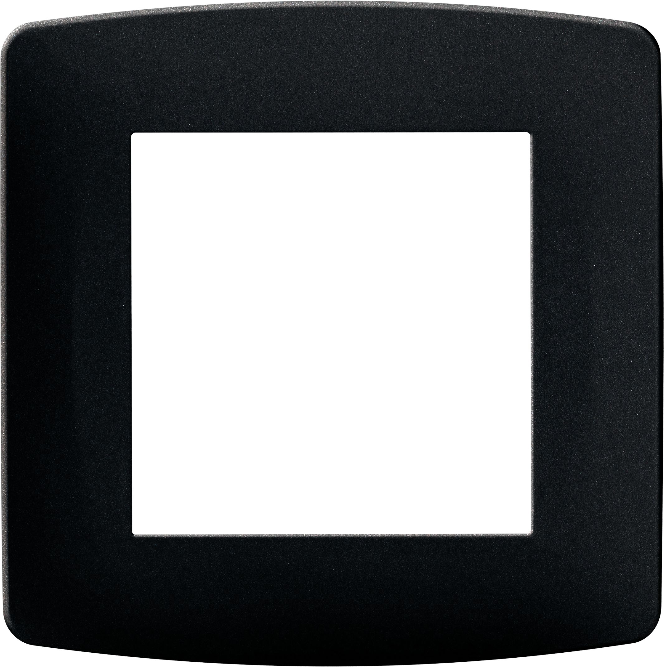 Plaque de finition anthracite gamme esprit 1 poste 61995 eur'ohm