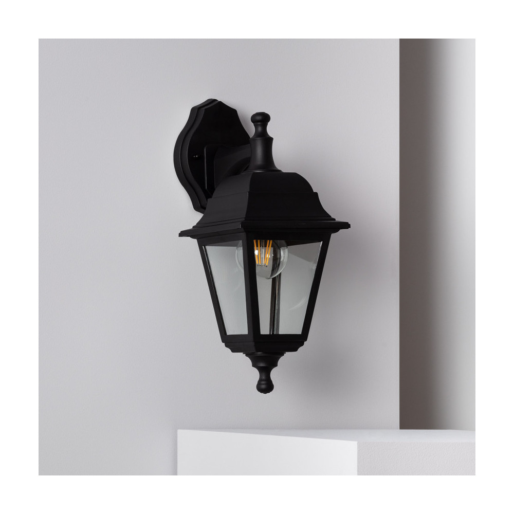 Applique extérieure tête vers le bas e27