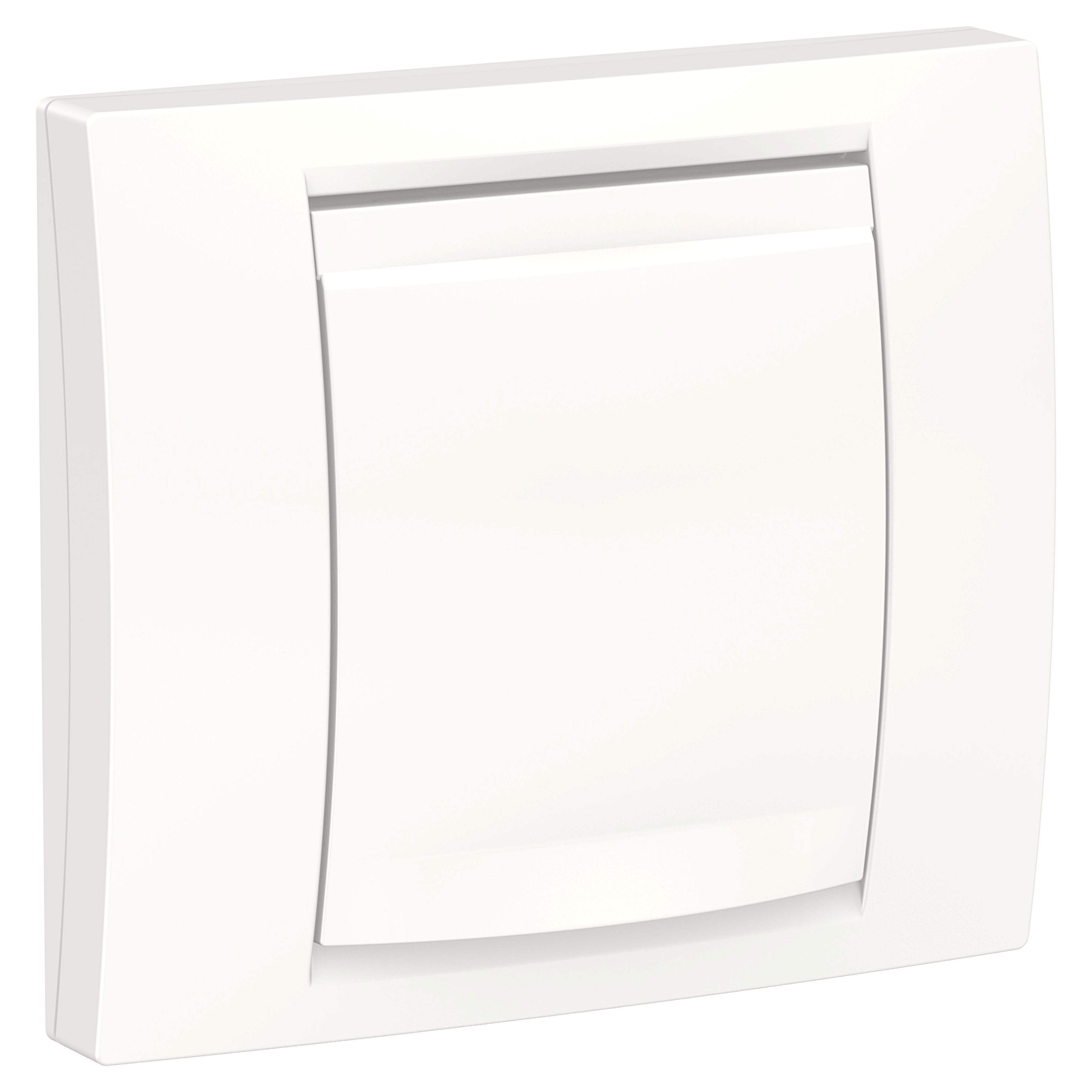 Unica - plaque de finition ip44 - blanc - 1 poste