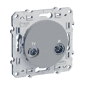 Prise tv/r/sat unica avec griffes - s52b454 schneider electric