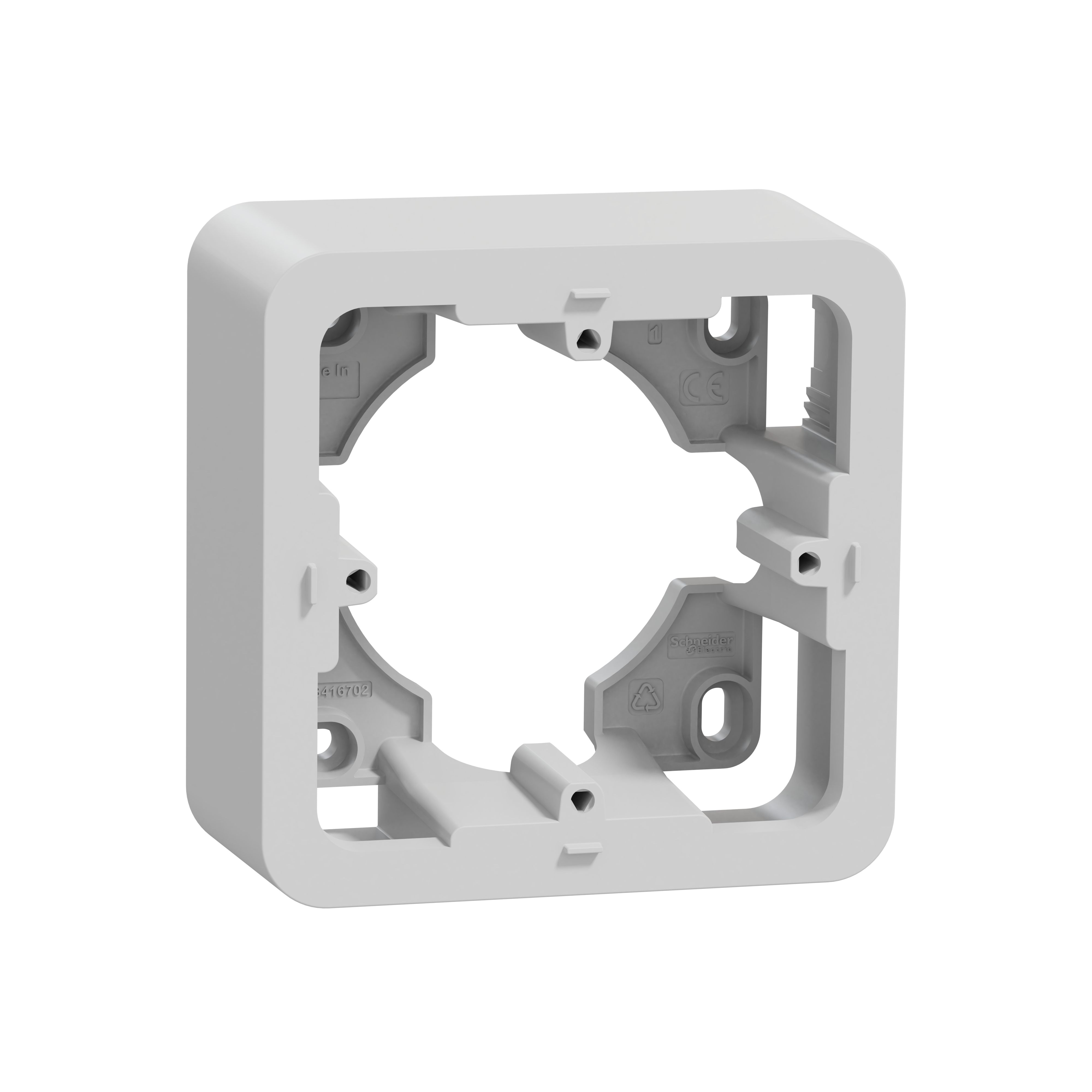 Unica - boîte en saillie - alu - 1 poste