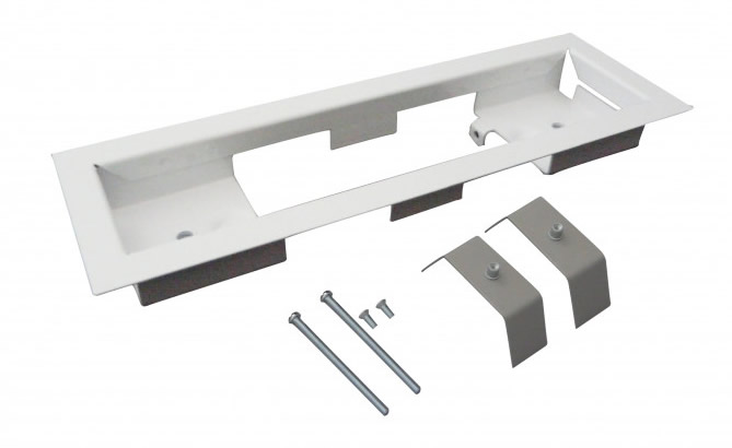 Cadre d'encastrement pour blocs et luminaires crystalway