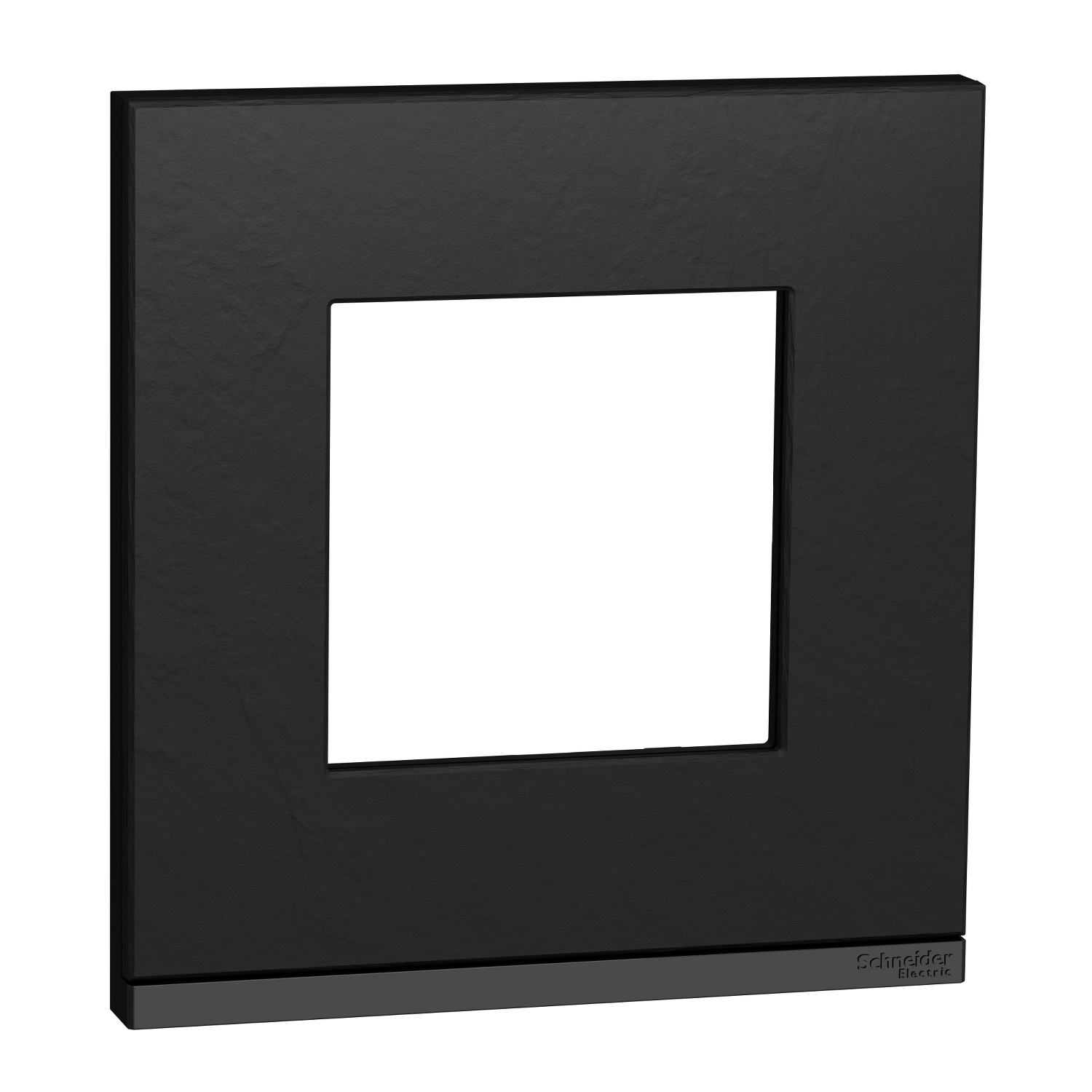 Unica pure - plaque de finition - ardoise liseré anthracite - 1 poste