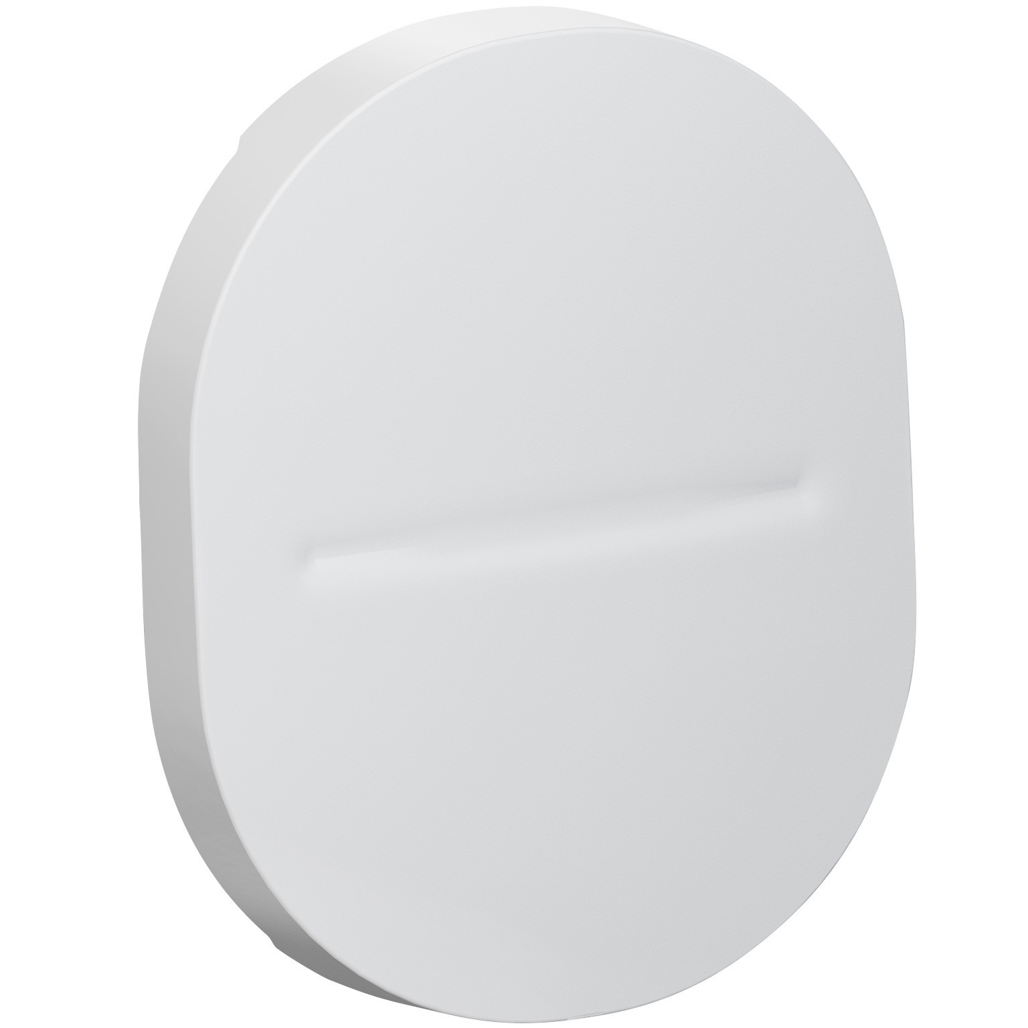 Ovalis - enjoliveur seul va-et-vient et poussoir- de coloris blanc