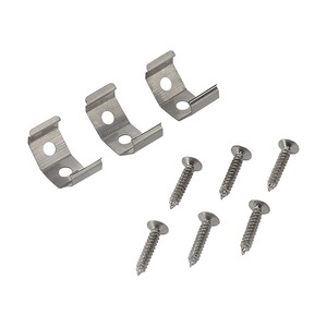 Clips de fixation 45°, chromé 3 pièces slv631304 slv