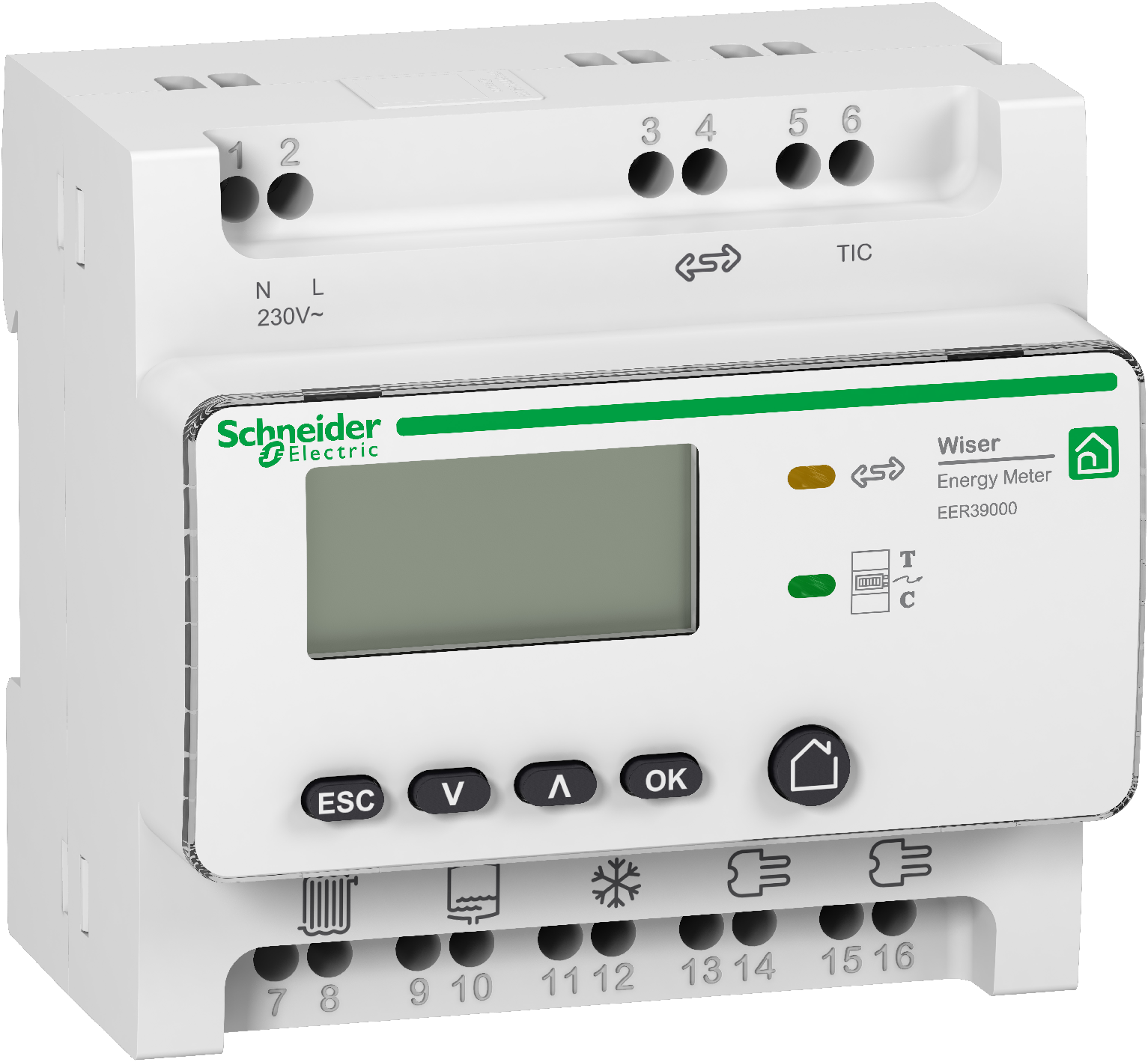Wiser energy - compteur d'usages électriques rt2012 - avec 5