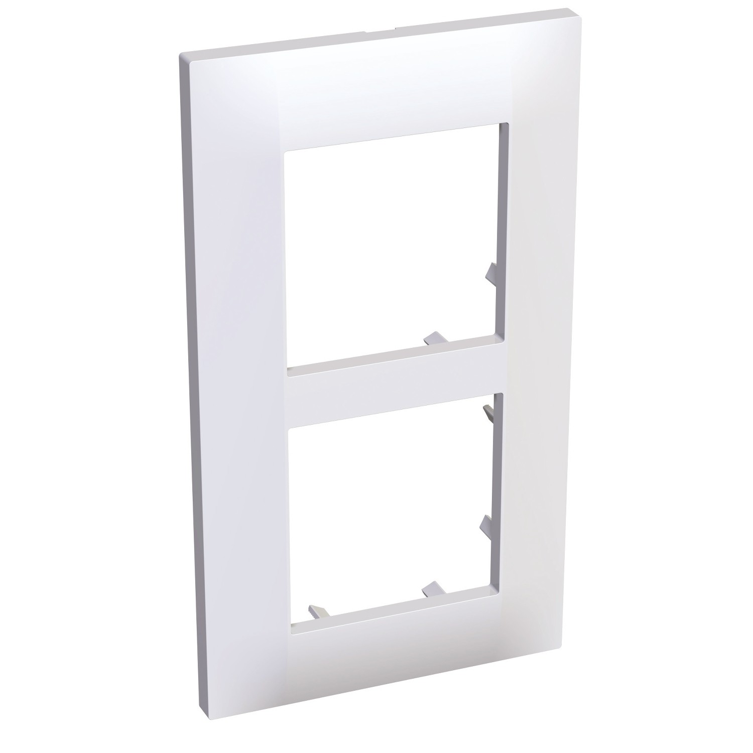 Altira - plaque blanc ral 901- montage vertical - 2 postes - 57mm alb45653