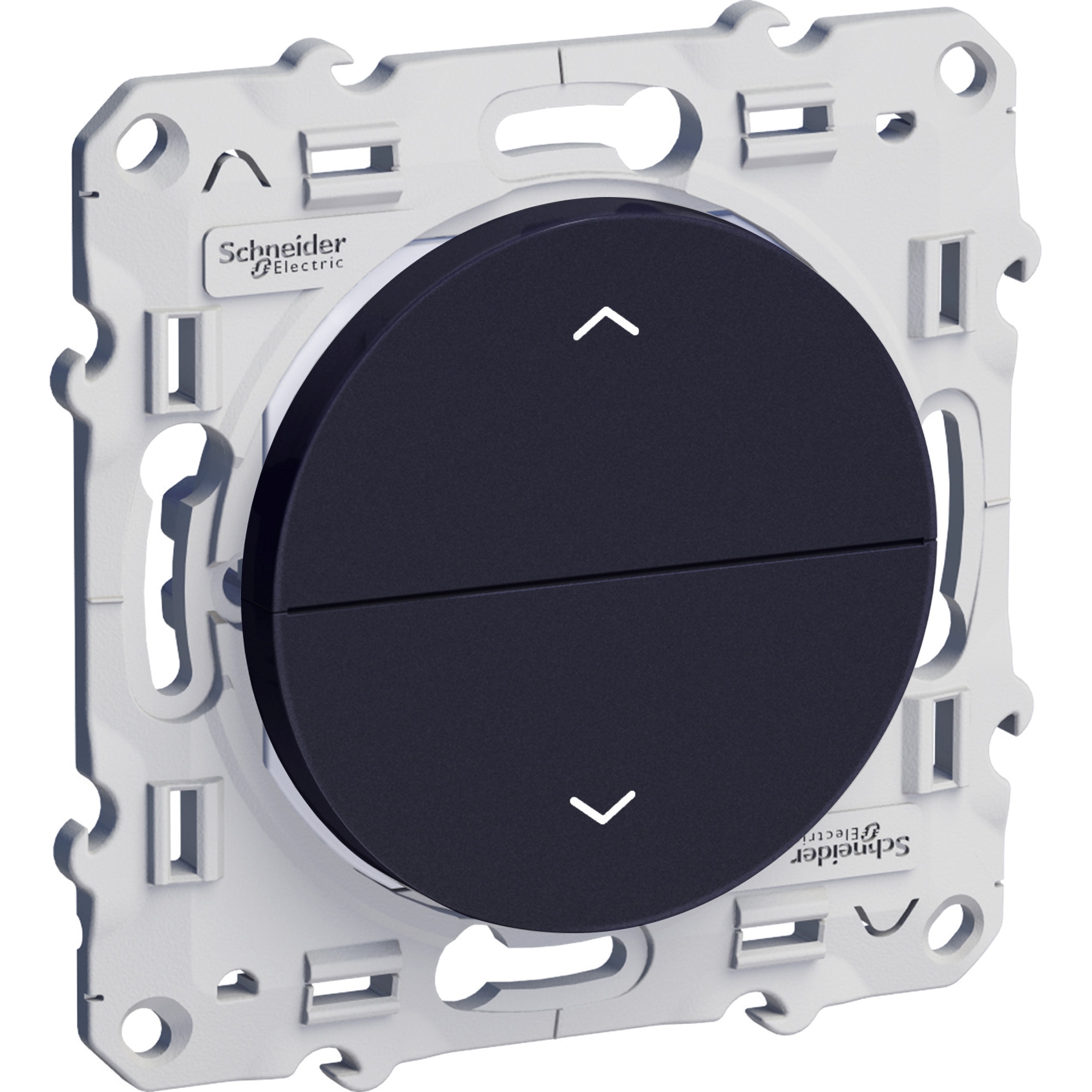 Odace - double poussoir pour volets-roulants - anthracite - verrouillage mécanique et électrique ent